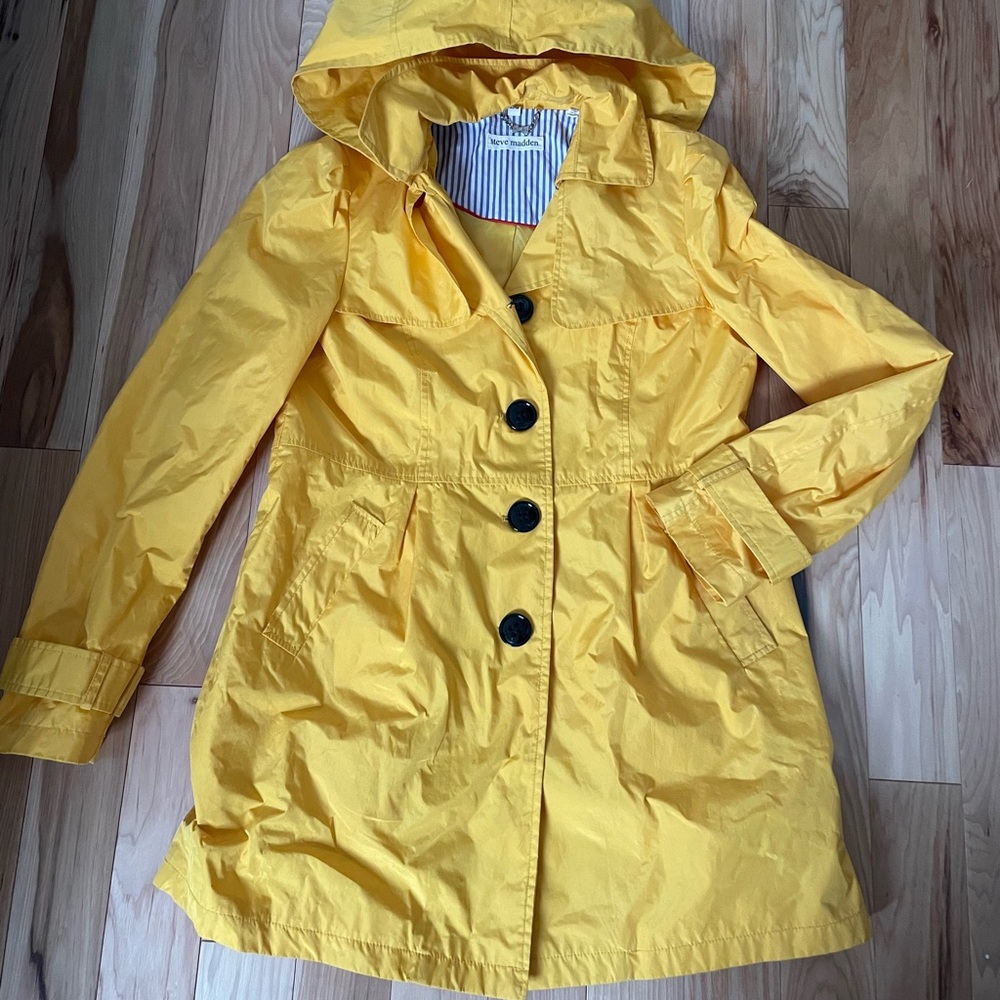 Steve Madden Yellow Rain Coat